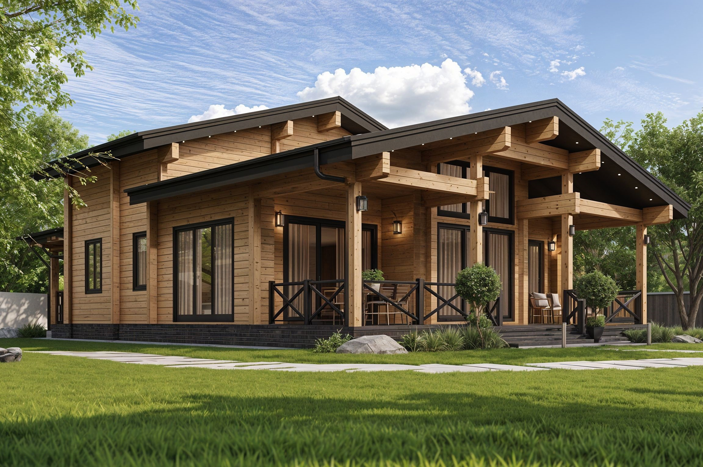 Дом из клееного бруса VZ-408